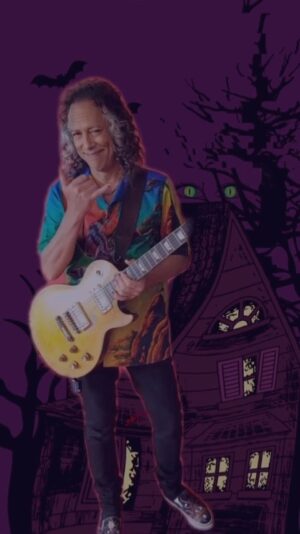 Kirk Hammett Instagram - #ihavetogetridofthisguitarifound *link in bio* 💀🎸💀