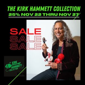 Kirk Hammett Instagram - Feeling that Black Friday vibe ⚡️⚡️⚡️🖤 photo📸by @rosshalfin 🎸