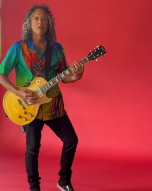 Kirk Hammett Instagram - Just a little photo jam with @rosshalfin