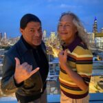 Kirk Hammett Instagram - Me and Bae in Chi-Town ! 🤘💀🤘 @robtrujillo ⚡️