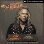 Kirk Hammett Instagram – Oh yeah ! And then there’s this too ! ⚡️🖤💀 🦇 #Repost @midsummerscream with @make_repost
・・・
IT’S ALIVE! IT’S ALIVE!
Midsummer Scream is honored to announce that horror memorabilia collector Kirk Hammett (also, lead guitarist for Metallica) will be moderating “The Original Monster Kids” panel on Saturday, July 30! The children and grandchildren of Bela Lugosi, Boris Karloff, Lon Chaney Jr. and Sr., and Vincent Price will discuss being raised by these horror and pop-culture icons, and how they’re keeping the legacies alive!
Fans will be treated to 90 minutes of personal family stories, photos, and perhaps a home movie or two!
ALSO: Our 40% off General Admission Pre-Sale ends Saturday – grab those tickets now!
.
.
.
#midsummerscream @midsummerscream #boriskarloff #lonchaney #belalugosi #vincentprice #kirkhammett #metallica #classicmonsters #monsterkid #universalhorror #frankenstein #dracula #wolfman #thefly #theraven #theblackcat #halloween #horror #historic #convention #longbeach