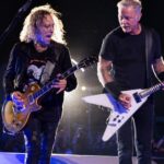 Kirk Hammett Instagram - ⚡️🎸⚡️ Happy Bday to my bro and fellow guitarslinger , love you so much and looking forward to waging more riffs onto the world with you , the one and only RIFF LORD !!!! Cheers and much love and aloha !!! ⚡️🤘🖤🤘⚡️ @metallica #jameshetfield #metallicafamily 💀🎂💀 “now” photo📸by @brettmurrayphotography