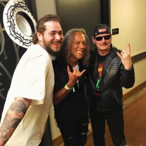 Kirk Hammett Instagram - #tbt 2019 🤟⚡️🤟 waiting for Slayer ⚡️