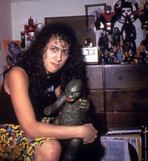 Kirk Hammett Instagram - 💥 It's Godzilla Day! Happy birthday to my main King of the Monsters !! #fbf  @godzilla_toho  #godzilla  #godzilladay2023