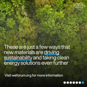 Klaus Schwab Instagram - As the energy transition gains momentum, attention is turning from renewable energy sources to the materials they are made from.

Incorporating sustainable materials into energy-transition technologies could help to bolster decarbonization efforts.
Learn more about the latest innovations built using sustainable materials by tapping the link in our bio.