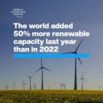 Klaus Schwab Instagram - New global renewable capacity grew by 50% last year, the fastest rate of growth in more than 20 years. Learn more about the importance of clean power, grids and electrification from the World Economic Forum’s Centre for Energy and Materials by tapping on the link in our bio.