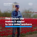 Klaus Schwab Instagram - Dutch workers are retiring 5 years later than they were in 2006. Learn more about how we can stay healthy as the global population ages by tapping the link in our bio. For the latest discussions from Davos on investing in people, follow #wef24 on our channels.