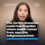 Klaus Schwab Instagram - 'All wealth that exists today came from extracting things from Mother Earth. And if we keep doing that, we will run out.' Here's what we can learn from Indigenous communities' stewardship of our planet by tapping the link in our bio. To hear how participants at Davos are working together to build a net-zero future, follow #wef24. @reearthinitiative @xiyebeara