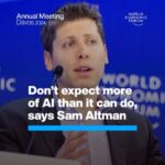 Klaus Schwab Instagram - CEO of OpenAI Sam Altman was speaking at Davos. Find out more by tapping the link in our bio. At Davos, leading voices in AI have been discussing how best to foster innovation and manage risks. Join the debate by following #wef24. @sama