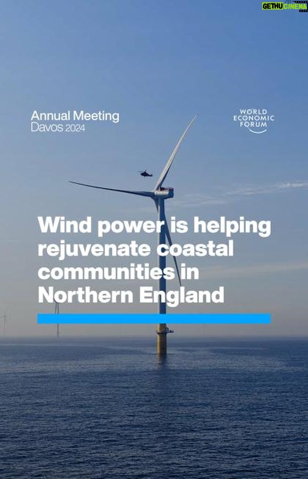 Klaus Schwab Instagram - By 2030, this wind power hub will power 28% of UK homes. A new report from the World Economic Forum sets out how better community engagement can help accelerate the energy transition. Tap the link in our bio to read more. For the latest discussions from Davos on building a long-term future that is inclusive, net-zero and nature-positive, follow #wef24 on our channels. @Orsted