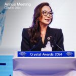 Klaus Schwab Instagram - @michelleyeoh_official reflects on the vital importance of tackling inequality in our society: “gender equality is the best chance that we have to combat the most pressing challenges of our time.” #wef24