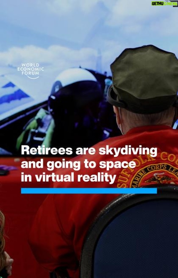 Klaus Schwab Instagram - Virtual reality can boost older people’s mental health, a Stanford study has found. Learn more about the latest tech news from the World Economic Forum’s Centre for the Fourth Industrial Revolution by tapping on the link in our bio. @stanford