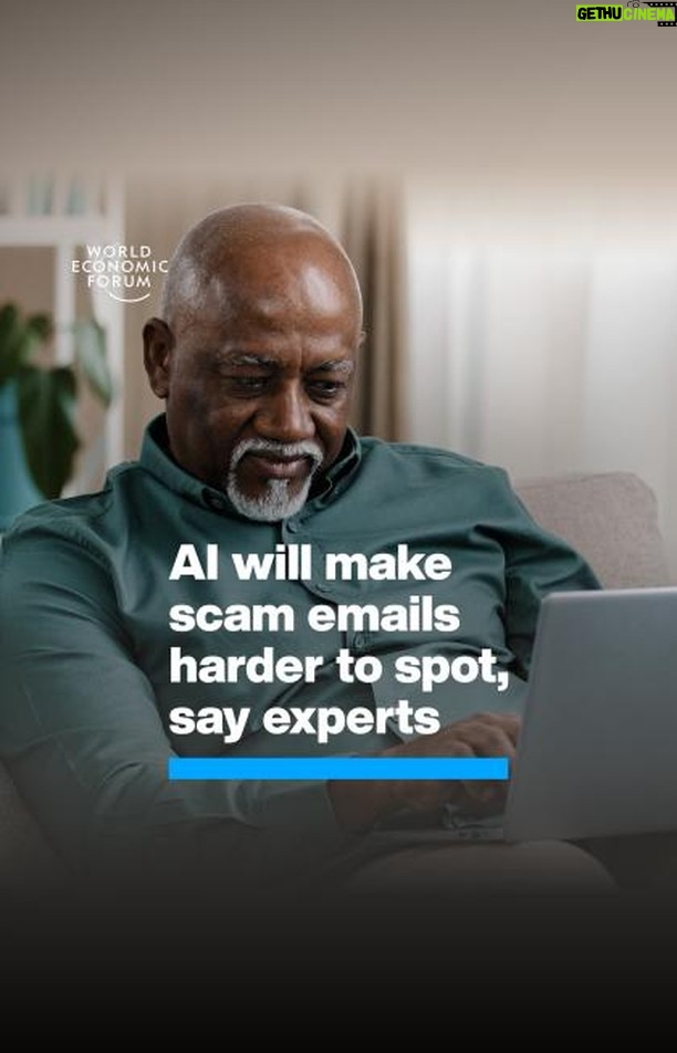 Klaus Schwab Instagram - Criminals send 3.4 billion phishing emails every day. Now AI could make them harder for you to spot. Read more about how cyber risks are changing in the World Economic Forum's Global Cybersecurity Outlook by tapping on the link in our bio.