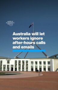 Klaus Schwab Instagram - A new bill will give Australian workers the ‘Right to Disconnect’. Learn more about how jobs and skills will evolve over the coming years in the World Economic Forum’s Future of Jobs Report. Tap the link in my bio to learn more.