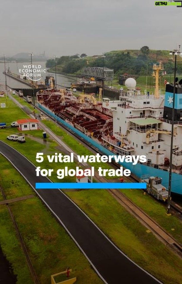 Klaus Schwab Instagram - 90% of goods are transported by sea. The World Economic Forum has developed the Global Supply Resilience Initiative to address the complexities of global supply chains. Learn more about the world's waterways for trade by tapping on the link in our bio.