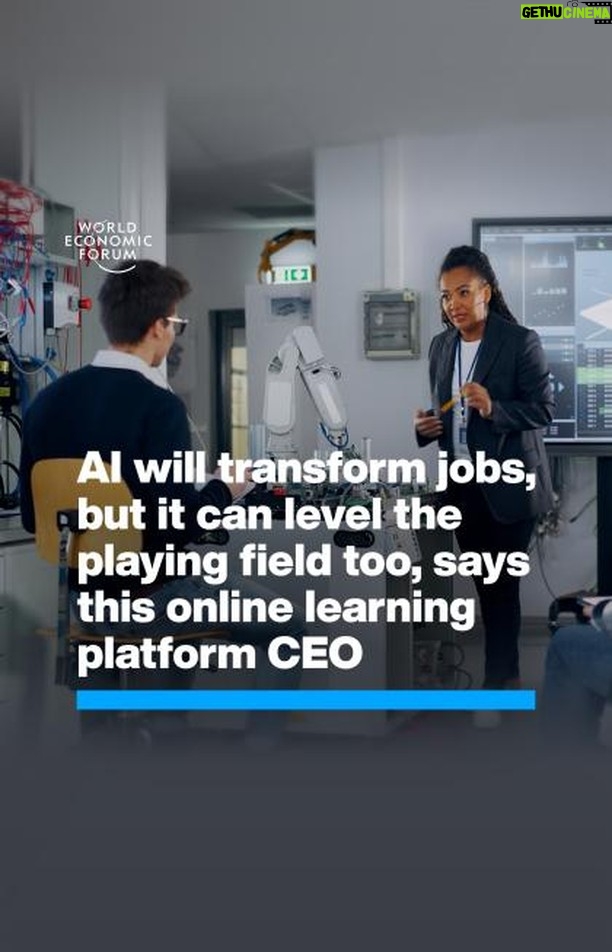 Klaus Schwab Instagram - Generative AI is 'an incredible thought partner changing the way I do my job every day', says the CEO of Coursera. Learn more about how jobs and skills will evolve over the coming years in the World Economic Forum’s Future of Jobs report: @coursera