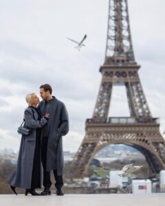Klavdiya Vysokova Instagram - Happy Valentine’s Day ❤️🥐👩🏼‍🤝‍👨🏽 Paris, France
