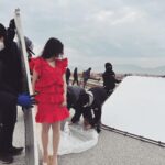 Koo Hye-sun Instagram - 쿠감독과 쿠배우. 트라이cf 현장.