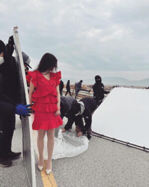 Koo Hye-sun Instagram - 쿠감독과 쿠배우. 트라이cf 현장.