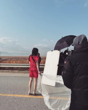 Koo Hye-sun Instagram - 쿠감독과 쿠배우. 트라이cf 현장.
