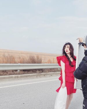 Koo Hye-sun Instagram - 쿠감독과 쿠배우. 트라이cf 현장.
