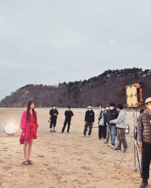Koo Hye-sun Instagram - 쿠감독과 쿠배우. 트라이cf 현장.