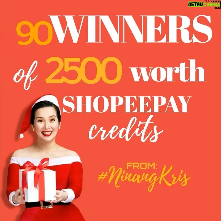 Kris Aquino Instagram - i’m sorry, i wanted to do the announcement LIVE, and get to talk to some of our winners BUT my autoimmune physical manifestations are at their worst... Here’s the video of all the winners created by the digital team of Cornerstone. If you see your name, please comment on IG and/or FB. Then please start following @cornerstone on IG, send them a direct message with your contact info para ma explain nila how you will be able to receive you @shopee_ph Pay! Merry Christmas from our family to yours.