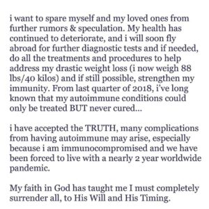Kris Aquino Instagram - For once, hindi mahaba ang caption. Lahat po klaro, nasa carousel of artcards, pics, and screenshots na. #truth #faith #peaceofmind #peaceinmyheart