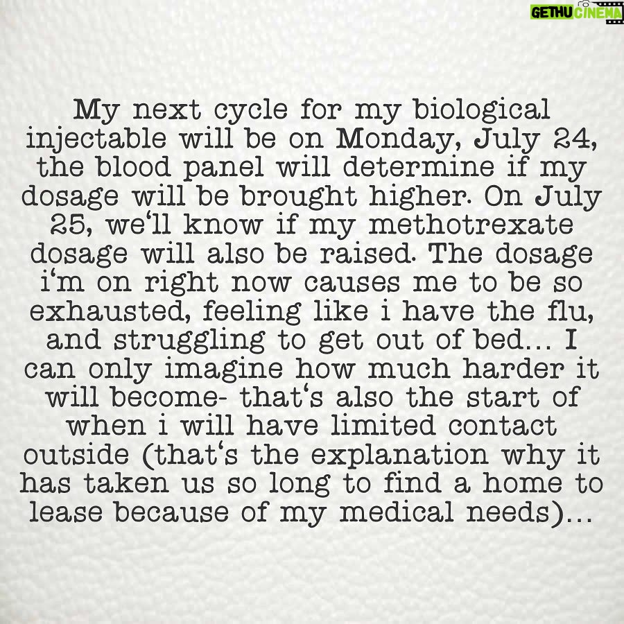 Kris Aquino Instagram - i chose not to share with you until now that Bimb had fever starting on Saturday night, July 8. It started as a bad cough & sore throat. Monday, July 10, Dr. Henry our Fil-Am friend who thankfully has been so kind to me & my sons came by to check on bimb… i felt my heart crumble because bimb from Dr Henry’s assessment had pneumonia. 3rd time na for bimb- his 2nd bout w/ pneumonia happened during the initial pandemic lockdown when we were in Puerto Galera March 2020. My bunso has had asthma since he was 9. But as a baby all the way until he was in grade 1 bimb suffered from skin asthma and from childhood til now he has many of my environmental allergies. It was the worst feeling in the world as most parents would agree, when your family doctor says you aren’t allowed to go near your son and help take care of him because you’re undergoing immunosuppressant therapy using chemotherapy medication. Thank God bimb’s kuya josh stubbornly refused to leave the connecting room where bimb had to stay. He was bimb’s constant companion & even though my nurses kept telling kuya to stop hugging bimb tuloy pa rin sya. Thank God matibay kuya’s resistance, hindi sya nahawa ng kahit ubo o sipon. Lemuel is both a nurse and phlebotomist his business is to do home service blood extraction. He did my blood extraction Tuesday, July 12. Bimb finished his prescription Saturday & he’s 90% recovered. My lead doctor from UCLA, Dr John Belperio had my results Wednesday and he has the best, most positive outlook even when he’s giving bad news. i’ll try to explain my current situation without using too many medical terms. They’ll be in art cards along with some pics to help you understand where i am health wise and what a long battle i have… 1 thing is very clear to me- buhay ako ngayon dahil hindi kayo nagsasawang isama ako sa prayers ninyo even though most of you have never even met me in person. And that’s why i owe you only the TRUTH.