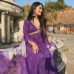 Krishna Mukherjee Instagram - 💜💜💜💜 Outfit- @bunaai 💜