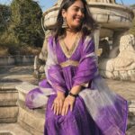 Krishna Mukherjee Instagram - 💜💜💜💜 Outfit- @bunaai 💜