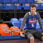Kristaps Porziņģis Instagram - Good practice today! lets prepare for a battle tomorrow! 🏀🔶🔷 #KP6