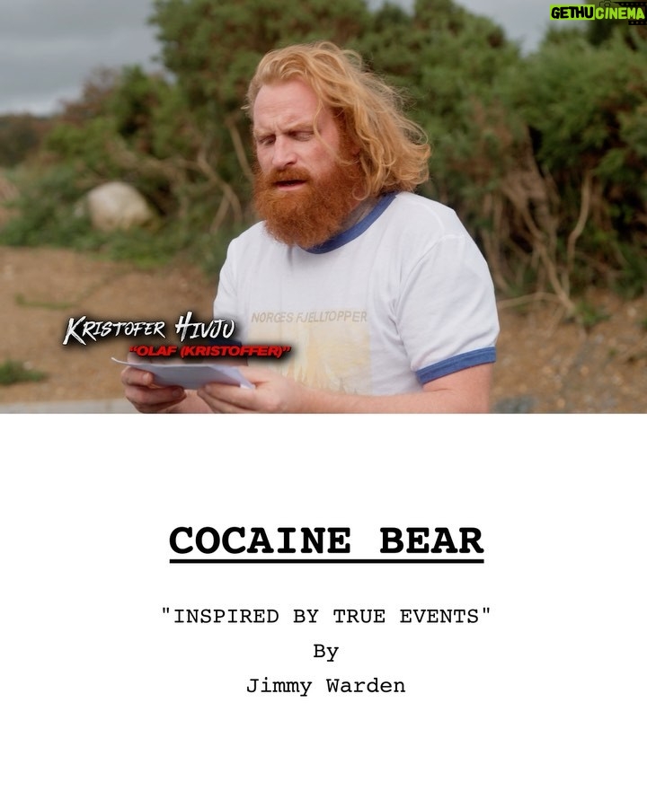 Kristofer Hivju Instagram - @cocainebear In theaters from tomorrow🐻⛑🤪