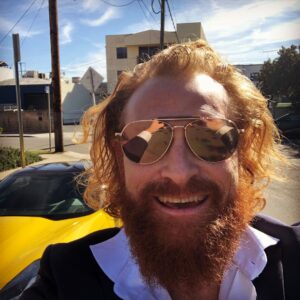 Kristofer Hivju Instagram - Enjoying #la with @grymolvaerhivju 🤘💥