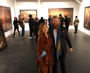 Kristofer Hivju Instagram - Odd Nerdrum goes Hollywood:)- Enriching and beautiful experience to see Odd Nerdrum's amazing exhibition at the Patrick Painter Gallery in LA! Its a must go! Wonderfull night with my wife @grymolvaerhivju and Nerdrum's wife @kitschwife and his son @odenerdrum @patrickpainterinc_  #oddnerdrum #kingofkitsch #masterpiece #master #paintings @worldwidekitsch #patrickpainter @nerdrumforever #la