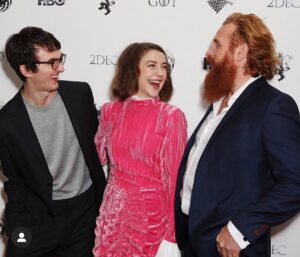 Kristofer Hivju Instagram - Mini reunion at the pressevent for the upcomming dvd/bluray/4k release of GOT8 and the hole show! The box sett is huge:-) Thanks for a great evening! @britishfilminstitute @hbo @gemwhelan @isaachwright #micheleclapton #barriegower #sarhagower #tommydunne