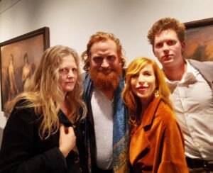 Kristofer Hivju Instagram - Odd Nerdrum goes Hollywood:)- Enriching and beautiful experience to see Odd Nerdrum's amazing exhibition at the Patrick Painter Gallery in LA! Its a must go! Wonderfull night with my wife @grymolvaerhivju and Nerdrum's wife @kitschwife and his son @odenerdrum @patrickpainterinc_  #oddnerdrum #kingofkitsch #masterpiece #master #paintings @worldwidekitsch #patrickpainter @nerdrumforever #la