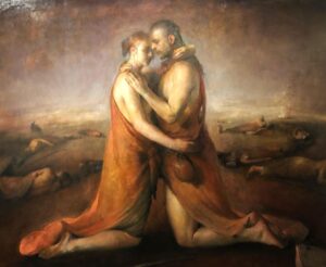 Kristofer Hivju Instagram - Odd Nerdrum goes Hollywood:)- Enriching and beautiful experience to see Odd Nerdrum's amazing exhibition at the Patrick Painter Gallery in LA! Its a must go! Wonderfull night with my wife @grymolvaerhivju and Nerdrum's wife @kitschwife and his son @odenerdrum @patrickpainterinc_  #oddnerdrum #kingofkitsch #masterpiece #master #paintings @worldwidekitsch #patrickpainter @nerdrumforever #la