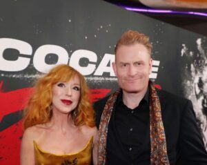 Kristofer Hivju Instagram - @cocainebear is out today! A lovely night at the premiere with @grymolvaerhivju ✨Thanks @riccovero_1936 for the black armor. To @svetlanahairstylist_ as allways. With LA back up from @hairbytiph Gry’s beautiful dress is by @oveharderfinseth Jewelry @gullsmedbuggeauthen and @grygrindbakken photo by #alexJ.Berliner #ad