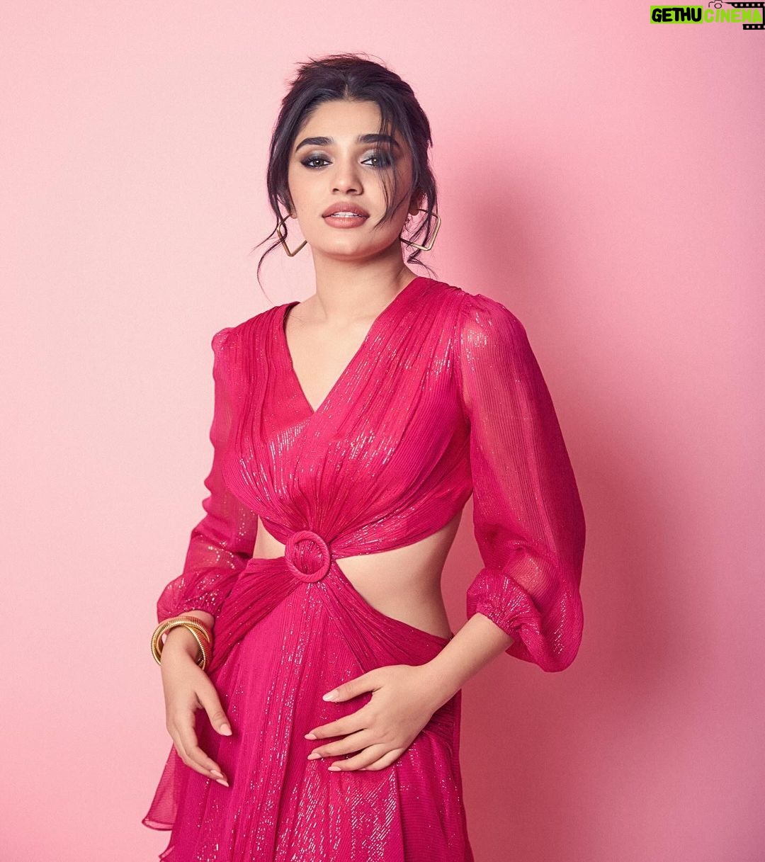 Krithi Shetty Instagram - Love being a woman #happywomensday 💞 • • Stylist @nidhijeswani Assisted by @nirikshapoojary_ Makeup @kalwon_beauty Hair @kamaldeepss Photographer @gohil_jeet Pink dress @amrtaofficial Earrings @kushalsfashionjewellery Wrist stack @iblamebeads Footwear @heelandbucklelondon