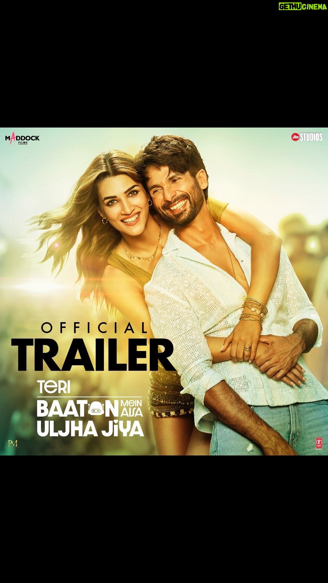 Kriti Sanon Instagram - Get ready to experience the biggest family entertainer of the year! 😍🤖 Trailer out now! 🔗 - Link on bio #TeriBaatonMeinAisaUljhaJiya in cinemas this valentine’s week, 9th February 2024! @shahidkapoor @kritisanon @aapkadharam #DimpleKapadia @therakeshbedi @anubhafatehpuria @rajeshkumar.official @grushakapoor24 @ashishsverma @iambrij0808 @raashultandon @maahijain1707 @real.amitjoshi @i_aradhana_ #DineshVijan #JyotiDeshpande @laxman.utekar @sharadakarki @pvijan @officialjiostudios @tanishk_bagchi @soulfulsachin @jigarsaraiya @sachinjigar @mitrazmusic @itsganeshwaghela @raghavworldwide @mainhoonromy @shilparao @neerajrajawat11 @tseries.official @penmovies
