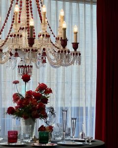 Krystal Jung Instagram - welcoming december like… ❤️ #baccarat #philippestarck #baccarattalleyrand