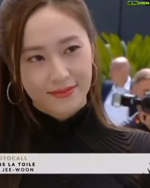 Krystal Jung Instagram - chose this dress for the photocall because it reminded me of a spiderweb🕸️dont you think? Cannes, France