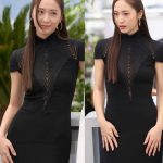 Krystal Jung Instagram - chose this dress for the photocall because it reminded me of a spiderweb🕸️dont you think? Cannes, France