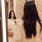 Krystal Jung Instagram - my special dressing room in the @RalphLauren store 🧡 #RalphLauren #RLCollection #RLSP23