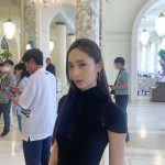 Krystal Jung Instagram - chose this dress for the photocall because it reminded me of a spiderweb🕸️dont you think? Cannes, France