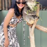 Krystle D’Souza Instagram – Fed some Kangaroos and Joey’s 🦘 
Cuddled with MALLEE the cutest, softest koala 🐨 
And saw Melbourne Australia’s diverse wildlife at @moonlitsanctuary hosted by @visitmelbourne 🇦🇺 
#visitmelbourne #EveryBitDifferent #Wildlife #melbourne #visitvictoria 

Wearing – @vesture.sk