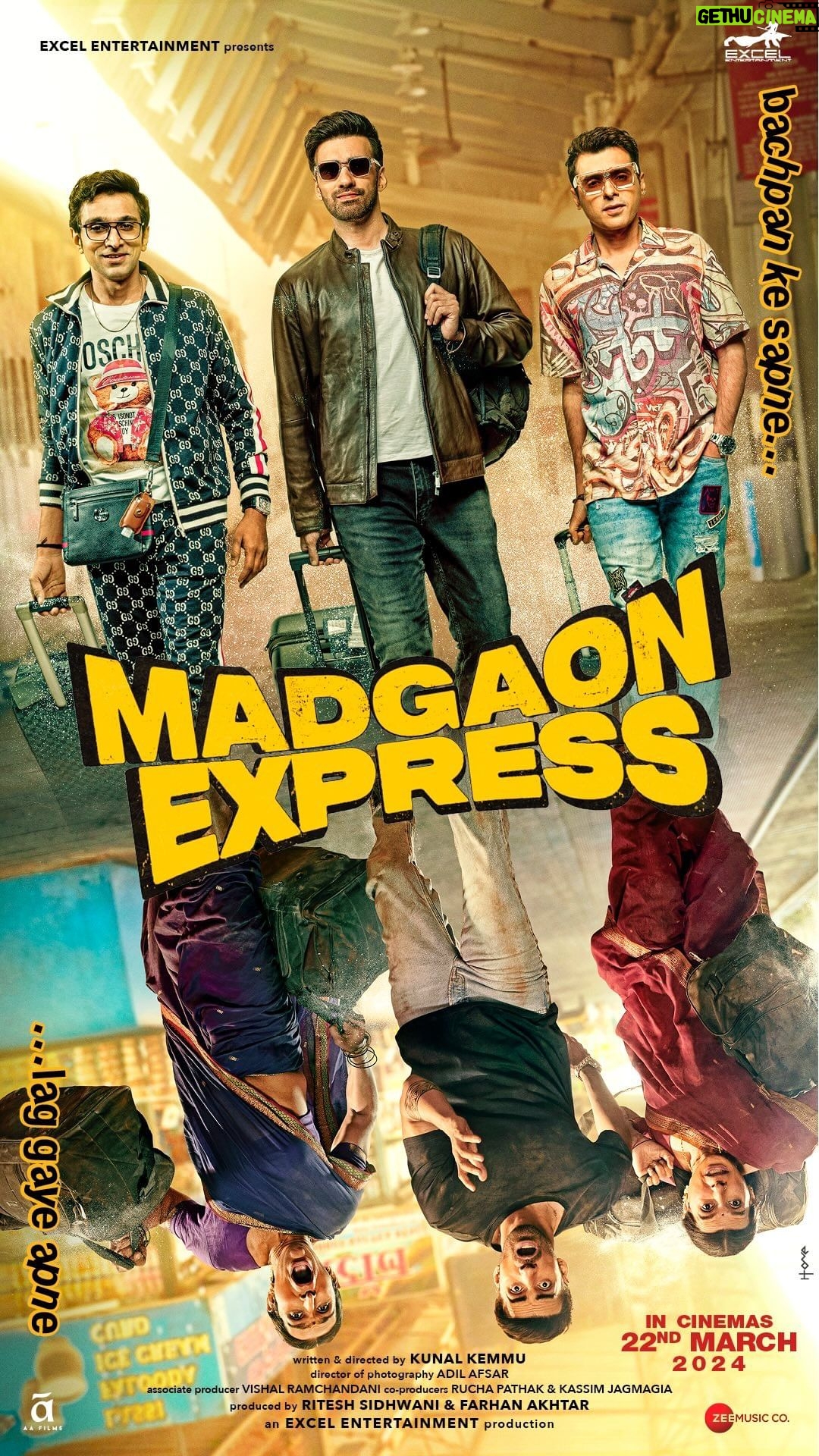 Kunal Khemu Instagram - All aboard Madgaon Express: Where chaos is the only baggage allowed #MadgaonExpress Trailer out on 5th March @divyenndu @pratikgandhiofficial @avinashtiwary15 @norafatehi @upendralimaye @chhaya.kadam.75 @kunalkemmu @ritesh_sid @faroutakhtar @roo_cha @kassimjagmagia @vishalrr #Olly @adilafsarz @imanojchouhan @excelmovies @zeemusiccompany @aafilms.official
