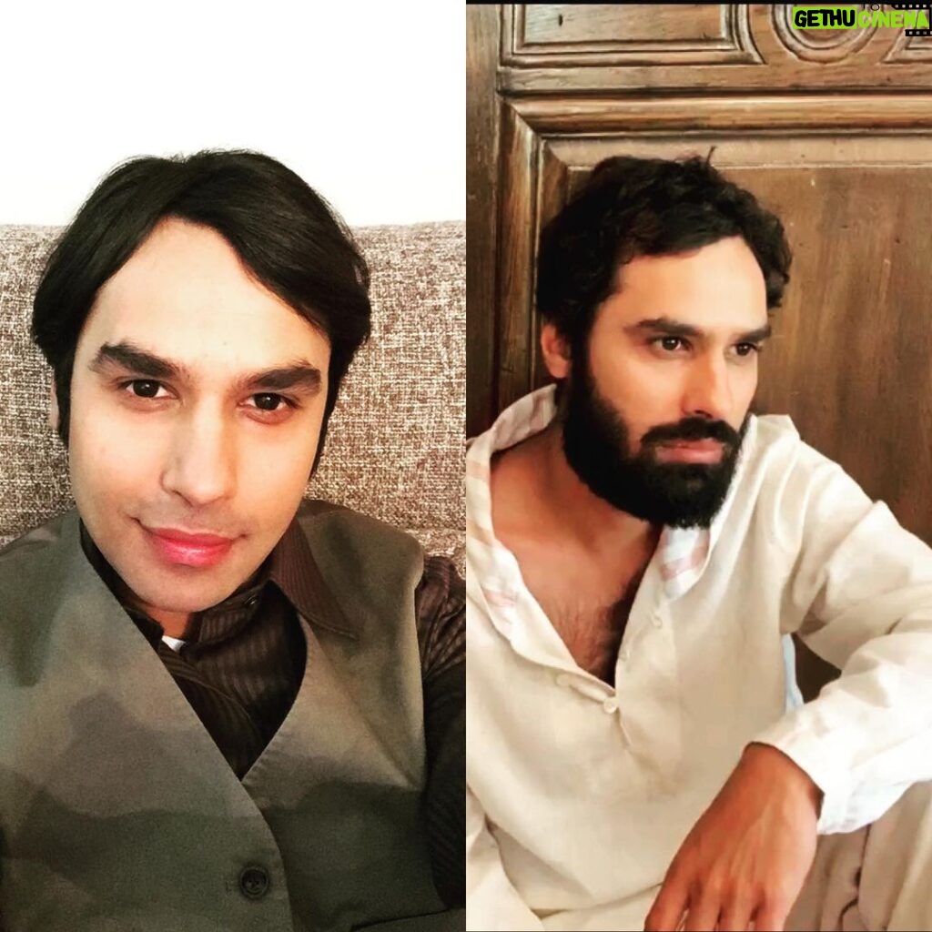 Kunal Nayyar Instagram - Then and now. 👀 Daddy’s getting old.