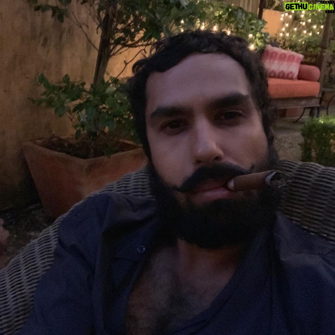 Kunal Nayyar - 85.9K Likes - Missing LA, and my cigars and the warm evenings... Any chance the sun will smile at us in London?